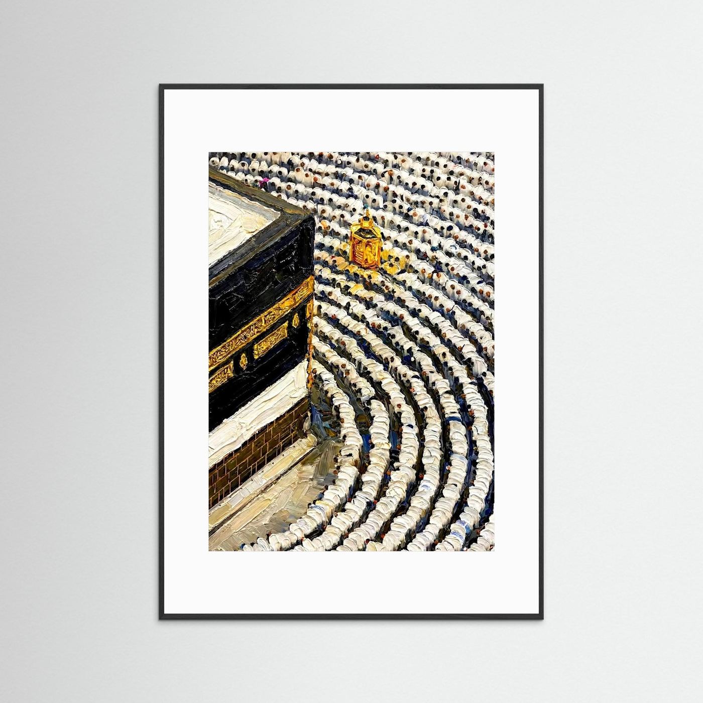 Kaaba Oil Painting Acrylic Frame 